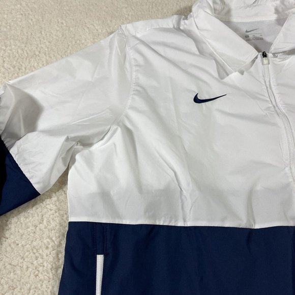 Nike Full Zip Track Jacket Mens XL Navy White Panthers Logo Zipper Pockets - Picture 5 of 12